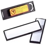 Durable 813201 Namensschild Clip Card mit Magnet, 17 x 67 mm, schwarz