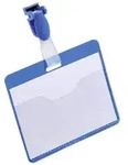 Durable 810606 Namensschild mit Clip, 60 x 90 mm, blau