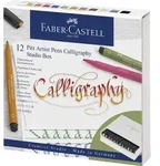Faber-Castell Tuschestift Pitt Artist Pen C, Calligraphy, 12er Atelierbox