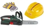 Theo Klein BOSCH Mini Kettens&auml;ge mit Helm & Arbeitshandschuhen