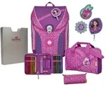 DerDiesDas Schulranzen-Set Ergoflex Max Purple Dots, 5-teilig