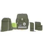 L&auml;ssig Schulranzen Set 7-teilig, Boxy Unique Olive