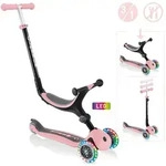 Authentic Sports Globber Go-Up Foldable Lights pastellrosa, mit Leuchtrollen