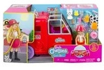 Barbie Chelsea Puppe (blond) mit Feuerwehr Auto, Set inkl. Zubeh&ouml;r
