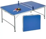 Idena Tischtennisplatte inkl. Netz Schl&auml;ger B&auml;lle 160x80x70cm f&uuml;r Innen &...