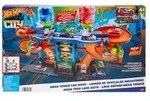 Hot Wheels City Mega Autowaschanlage, 1 Colour Shifters-Fahrzeug, Spielzeug f&uuml;r