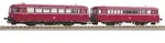 PIKO 52734 H0 Schienenbus VT 98 + Steuerwagen VS 98, DB, Ep. III