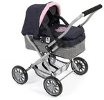 Bayer Chic 2000 Mini-Kuschelwagen SMARTY, Melange grau-navy