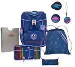 DerDieDas Schulrucksack-Set Ergoflex Deep Ocean, 5-teilig