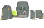 L&auml;ssig Schulranzen Set Boxy Unique Letters Green, 7-teilig