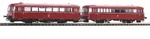 PIKO 52737 H0 Dieseltriebwagen Schienenbus 798 + Steuerwagen 998.6, DB, Ep. IV