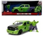 JADA TOYS 253225029 1:24 Marvel Hulk 2014 Ram 1500