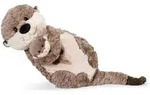 NICI Kissen Otter Oda & Odalina 40 x 20 cm fig&uuml;rlich GREEN