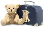 Steiff Teddyb&auml;rBen im Koffer beige, 21 cm