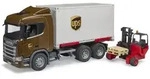 BRUDER&reg; 03582 Scania Super 560R UPS Logistik-LKW mit Mitnahmestapler