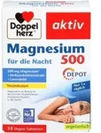 DOPPELHERZ Magnesium 500 f&uuml;r die Nacht Tabletten 30 St.