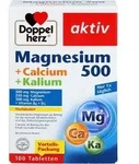 DOPPELHERZ Magnesium 500+Calcium+Kalium Tabletten 100 St.