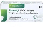 BISACODYL ADGC Laxans 5 mg magensaftres.Tabl. 20 St.