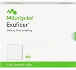EXUFIBER 10x10 cm Gel-Faserverband 10 St.