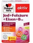 DOPPELHERZ Jod+Fols&auml;ure+Eisen+B12 Tabletten 150 St.