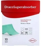 DRACOSUPERABSORBER 10x10 cm Wundauflage 10 St.
