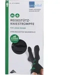 PROVITAL Reisekniestr&uuml;mpfe Gr.35-38 schwar.Baumw. 2 St.