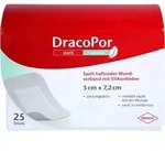 DRACOPOR sensitiv 5x7,2 cm steril m.Silikonkleber 25 St.