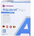 AQUACEL Ag+ Extra 5x5 cm Kompressen 10 St.