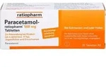 PARACETAMOL-ratiopharm 500 mg Tabletten 20 St.