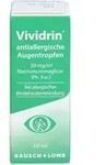 VIVIDRIN antiallergische Augentropfen 10 ml