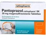 PANTOPRAZOL-ratiopharm SK 20 mg magensaftres.Tabl. 14 St.
