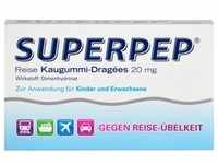 SUPERPEP Reise Kaugummi Dragees 20 mg 10 St.
