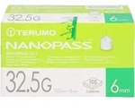 TERUMO NANOPASS 32,5 Pen Kan&uuml;le 0,22x6 mm 100 St.