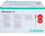OMNICAN Insulinspr.0,5 ml U40 m.Kan.0,30x8 mm ein. 100 St.