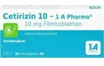 CETIRIZIN 10-1A Pharma Filmtabletten 20 St.