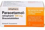 PARACETAMOL-ratiopharm 500 mg Brausetabletten 10 St.