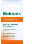 BEKUNIS Dragees Bisacodyl 5 mg magensaftres.Tabl. 10 St.