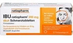 IBU-RATIOPHARM 200 mg akut Schmerztbl.Filmtabl. 10 St.