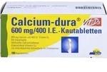 CALCIUM DURA Vit D3 600 mg/400 I.E. Kautabletten 100 St.