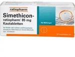 SIMETHICON-ratiopharm 85 mg Kautabletten 50 St.