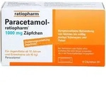 PARACETAMOL-ratiopharm 1.000 mg Z&auml;pfchen 10 St.