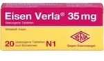 EISEN VERLA 35 mg &uuml;berzogene Tabletten 20 St.