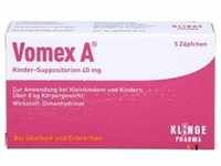 VOMEX A Kinder-Suppositorien 40 mg 5 St.
