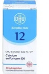 BIOCHEMIE DHU 12 Calcium sulfuricum D 6 Globuli 10 g