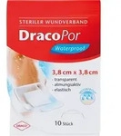 DRACOPOR waterproof Wundverband 3,8x3,8 cm steril 10 St.