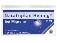 NARATRIPTAN Hennig bei Migräne 2,5 mg Filmtabl. 2 St.