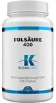 FOLS&Auml;URE 400 &mu;g KLEAN LABS Kapseln 100 St.