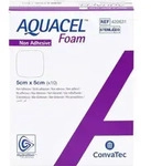 AQUACEL Foam nicht adh&auml;siv 5x5 cm Verband 10 St.