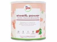 FOR YOU eiweiß power Erdbeere Pulver 750 g