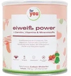 FOR YOU eiwei&szlig; power Erdbeere Pulver 750 g